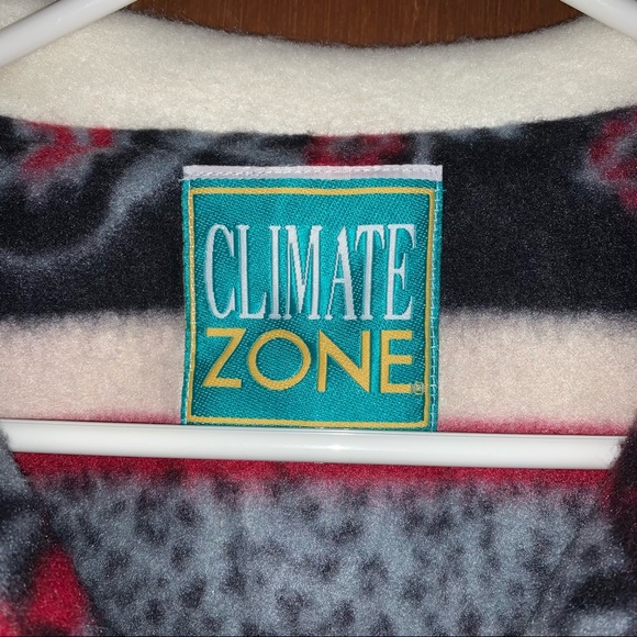 Women’s XL Vintage CLIMATE ZONE Zip Hood Full Zip Thick Fleece Coat EXCELLENT - Picture 3 of 15